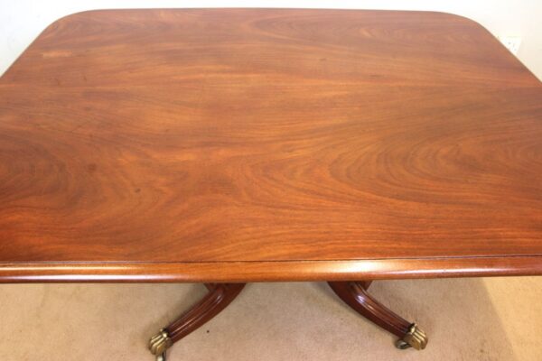 Antique Quality 19th Century Mahogany Pedestal Breakfast Dining Table Antique Antique Tables 9