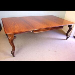 Antique Victorian Large Mahogany Extending Dining Table