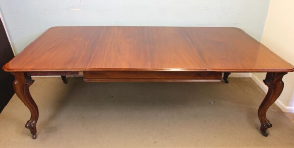 Antique Victorian Large Mahogany Extending Dining Table - Image 2