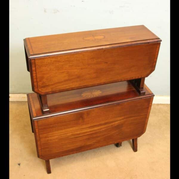 Antique Edwardian Double Inlaid Mahogany Sutherland Table