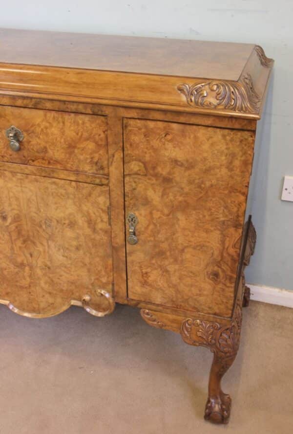 Antique Quality Burr Walnut Sideboard / Server Antique Antique Sideboards 12