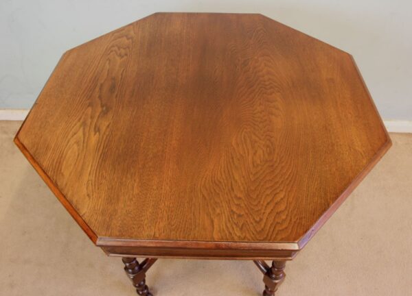 Antique Walnut Shaped Occasional Centre Table - Image 3