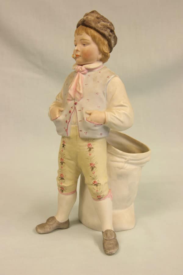 Antique Bisque Figurine of Young Boy. Antique Antique Ceramics 5