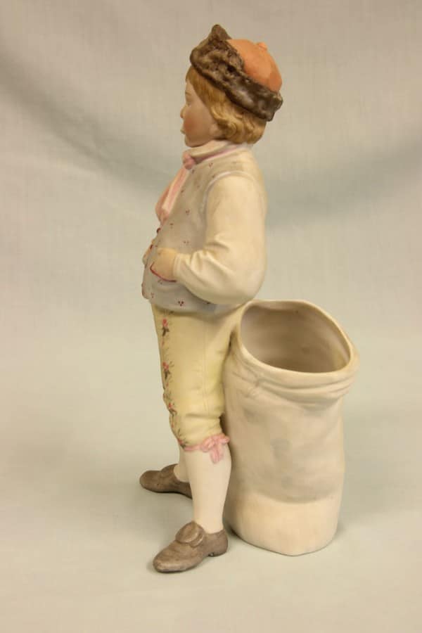 Antique Bisque Figurine of Young Boy. Antique Antique Ceramics 6