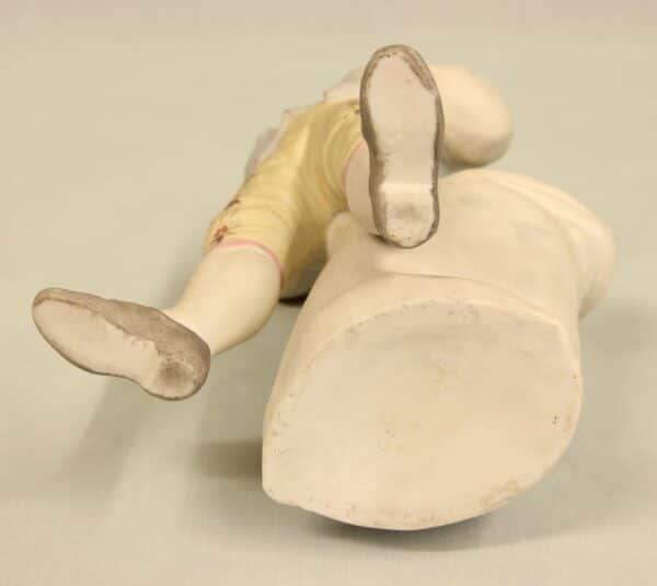 Antique Bisque Figurine of Young Boy. Antique Antique Ceramics 10