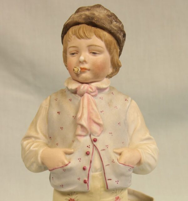 Antique Bisque Figurine of Young Boy. Antique Antique Ceramics 11