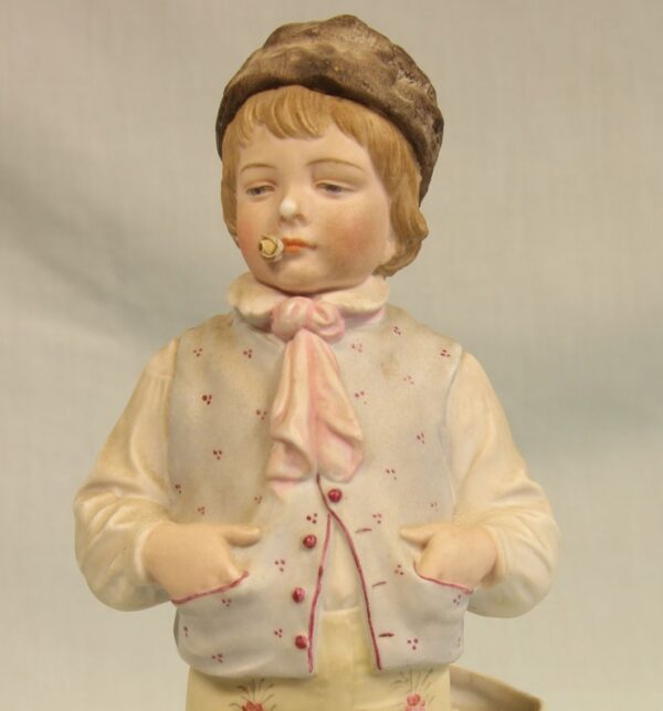 Antique Bisque Figurine of Young Boy. - Image 9