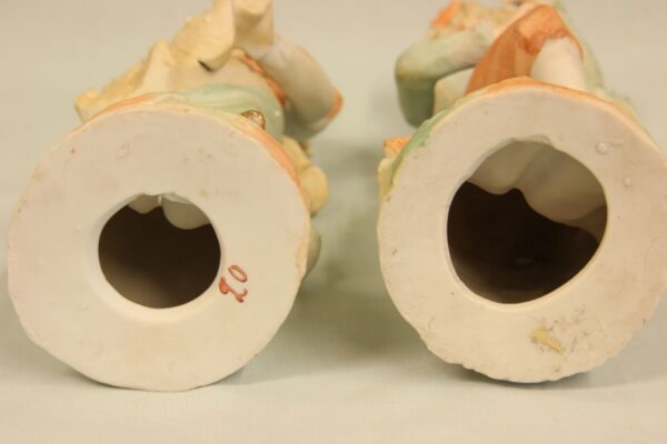 Antique Pair of Bisque Figurines of Lady & Gentleman - Image 13