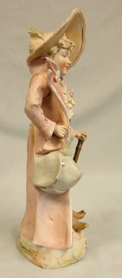 Antique Bisque Figurine of Gentleman Antique Antique Ceramics 5