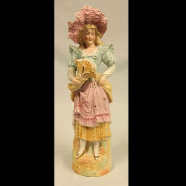 Antique Bisque Figurine of Young Lady