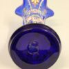 Antique Pair of Bristol Blue Glass Decorated Vases - Image 5