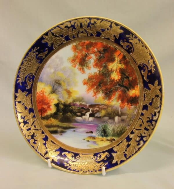 A Wonderful Noritake Cabinet Plate cabinet plate Antique Ceramics 4