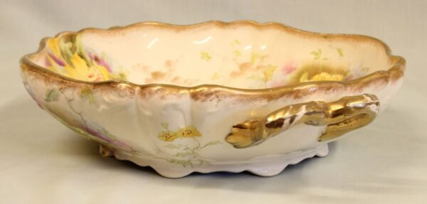 Pretty Antique Pottery Shaped Bowl - Image 5
