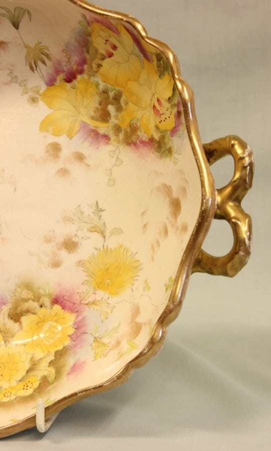 Pretty Antique Pottery Shaped Bowl Antique Antique Ceramics 8