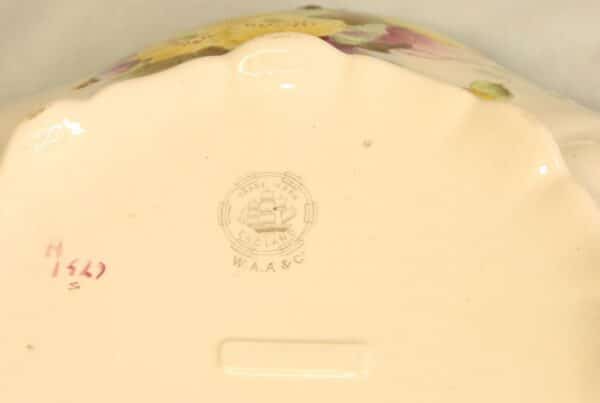 Pretty Antique Pottery Shaped Bowl - Image 10