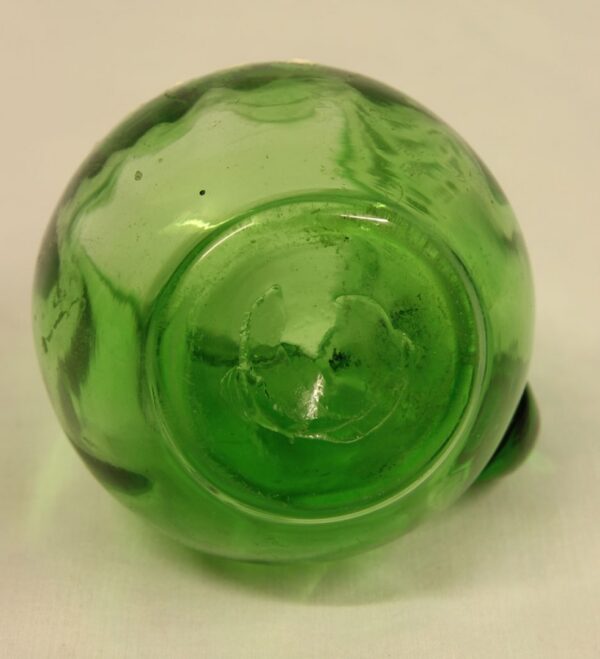 Late Victorian Green Glass Decorated Small Jug - Image 4