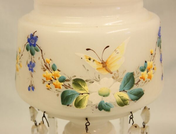 Antique Late Victorian Single Mantle / Table Lustre - Image 4
