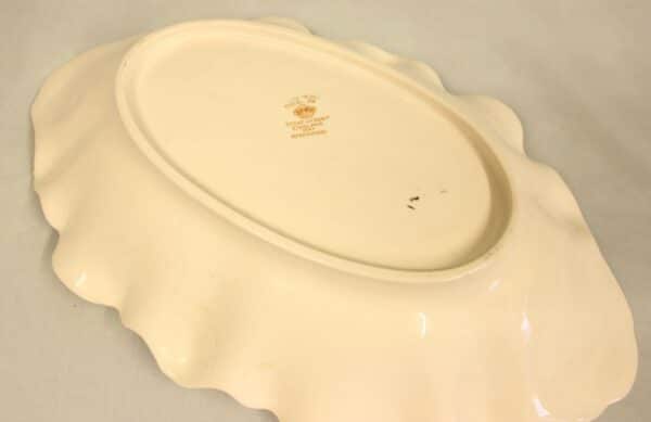 Antique Crown Devon Shaped Decorated Dish - Image 6