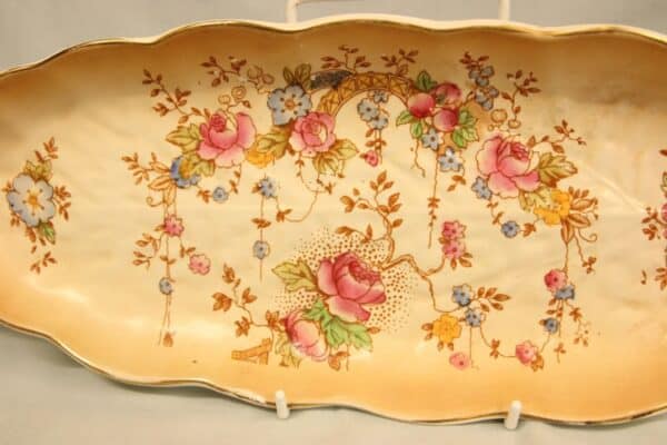 Antique Crown Devon Shaped Serving Dish Antique Antique Ceramics 7