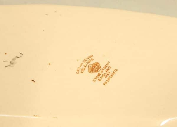 Antique Crown Devon Shaped Serving Dish - Image 7