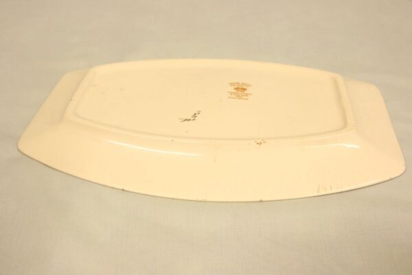Antique Crown Devon Shaped Serving Plate Antique Antique Ceramics 6