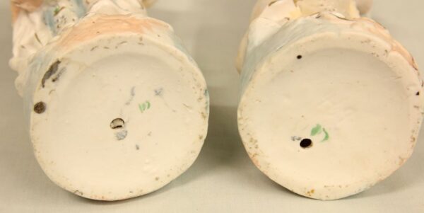 Pair of Bisque Figurines of Young Boy & Girl. - Image 9