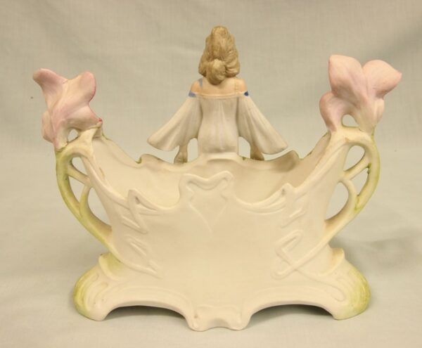 Bisque Figurine of Young Lady bisque Antique Ceramics 5
