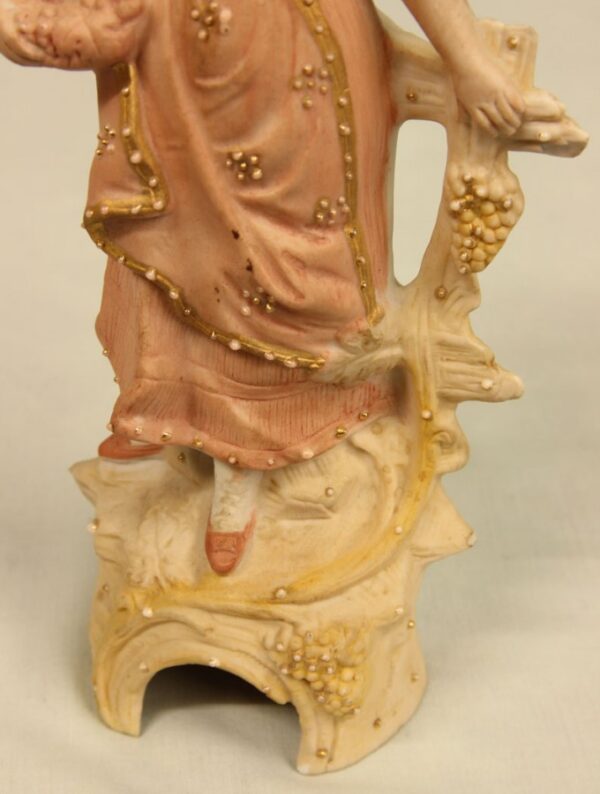 Pair of Bisque Figurines of Young Girl & Boy - Image 6