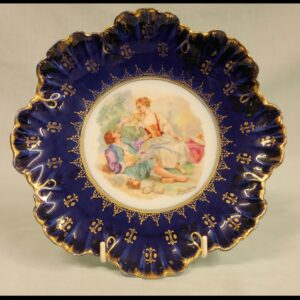 Austrian Porcelain Frilled Cabinet Plate