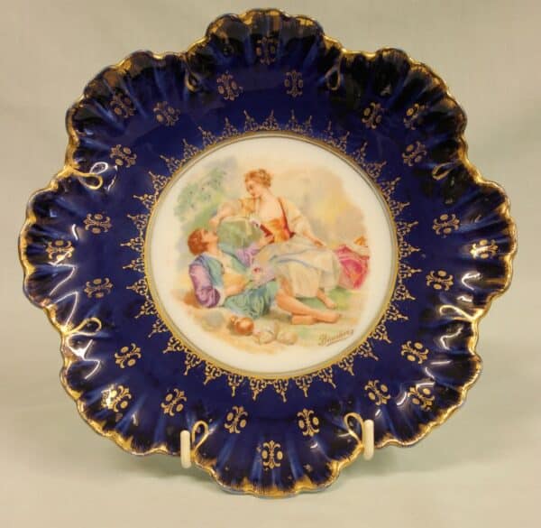 Austrian Porcelain Frilled Cabinet Plate cabinet plate Antique Ceramics 4