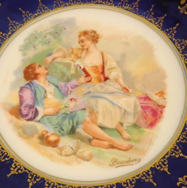 Austrian Porcelain Frilled Cabinet Plate cabinet plate Antique Ceramics 5