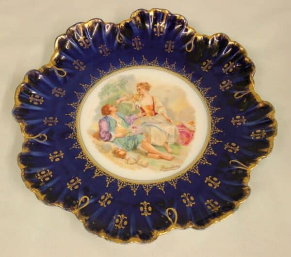 Austrian Porcelain Frilled Cabinet Plate cabinet plate Antique Ceramics 6
