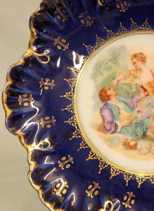 Austrian Porcelain Frilled Cabinet Plate cabinet plate Antique Ceramics 7