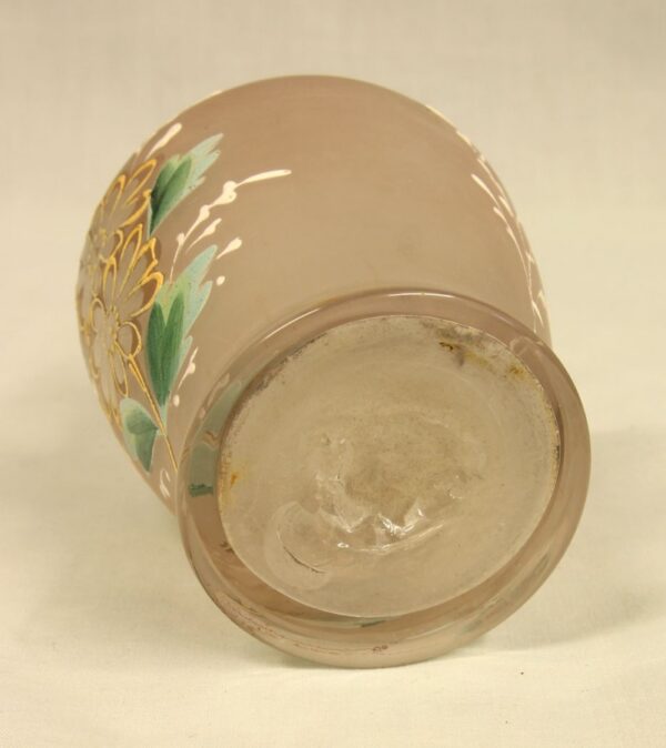 Antique Frosted Glass Decorated Jug - Image 5
