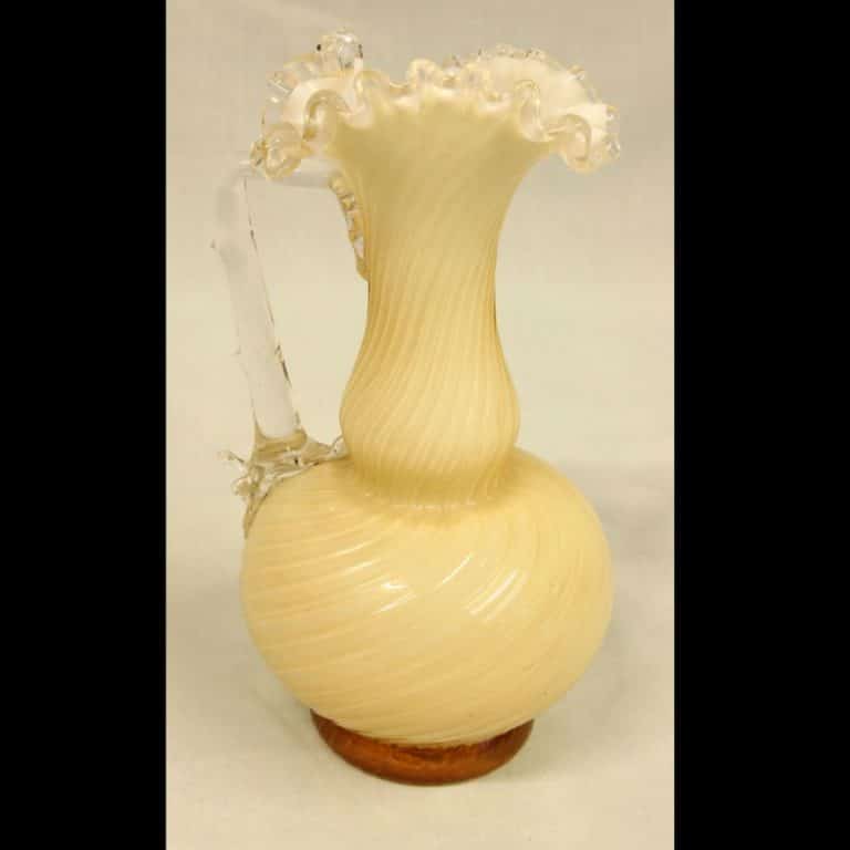 Antique Frilled Shaped Jug Antique Antique Glassware Antique Frilled Shaped Jug