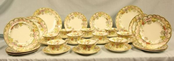 Antique 32 Piece China Tea Set - Image 12