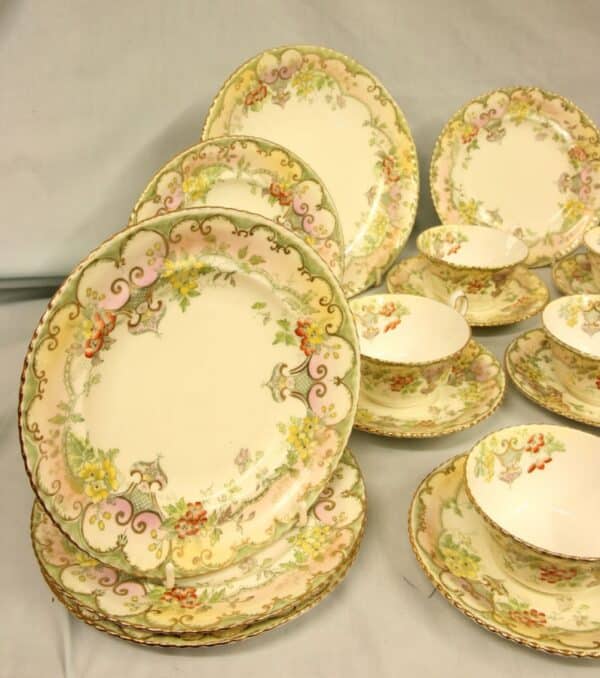 Antique 32 Piece China Tea Set - Image 3