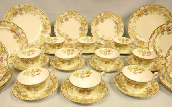 Antique 32 Piece China Tea Set - Image 4
