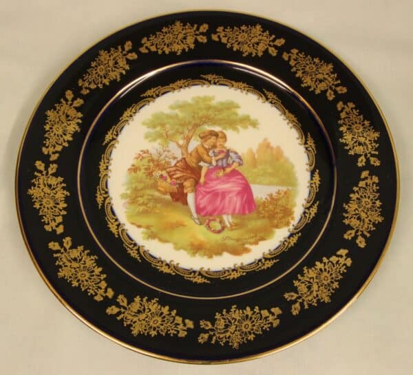 Antique Style Limoges Cabinet Plate - Image 2