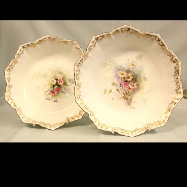 Pair Antique Doulton Bowls