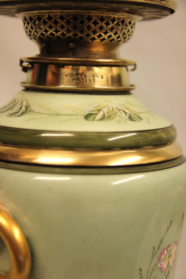 Antique Victorian Vase Oil Lamp Antique Antique Lighting 9