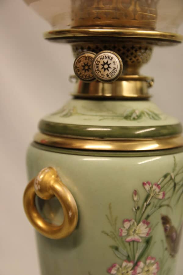 Antique Victorian Vase Oil Lamp - Image 8