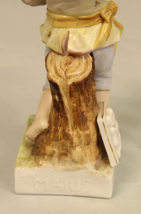 Antique Royal Berlin Month Figurine of Young Boy Antique Antique Ceramics 7