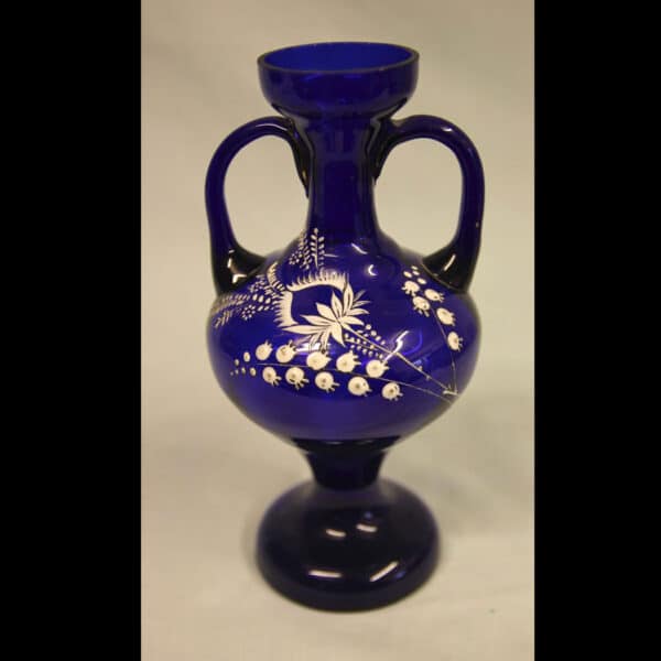 Antique Bristol Blue Shaped Vase