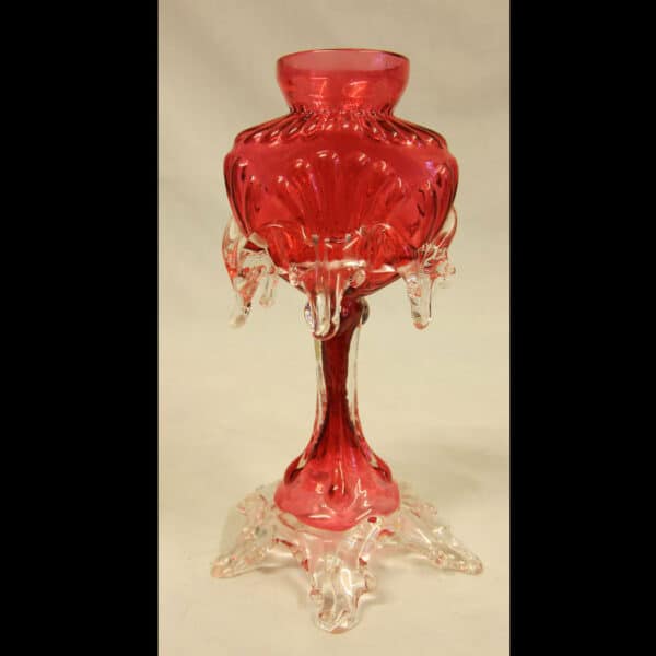 Antique Cranberry Glass Vase