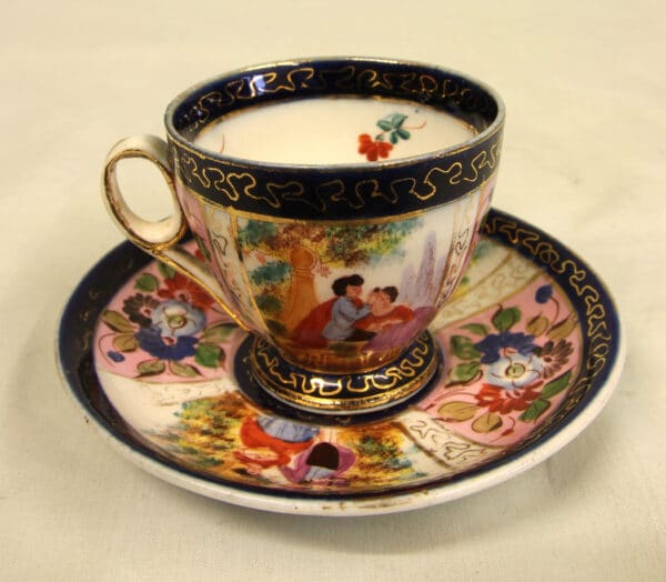 Pair of Pretty Small Cups & Saucers - Image 2