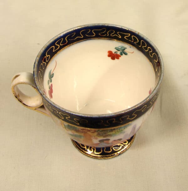 Pair of Pretty Small Cups & Saucers ceramics Antique Ceramics 6