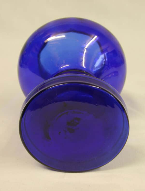 Antique 20th Century Bristol Blue Glass Posey Vase Antique Antique Vases 6