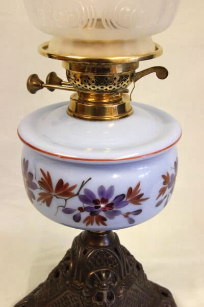 Antique Cottage Oil Lamp - Image 4