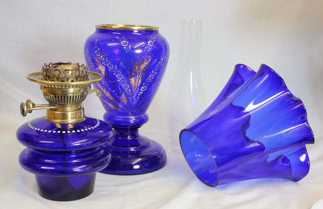 Blue on sale kerosene lamp